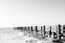 Strandbrücke im Griff des Eises, Utersum
